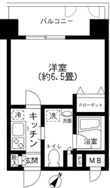 プライムアーバン田町 206 間取り図