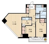 ルネッサンスタワー上野池之端 25階 間取り図