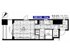 ステージグランデ新川 8階 間取り図
