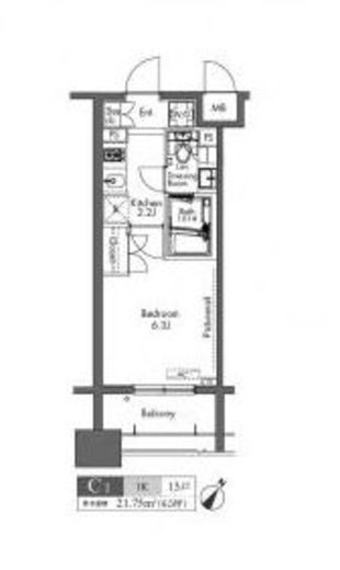 プラウドフラット三軒茶屋 402 間取り図