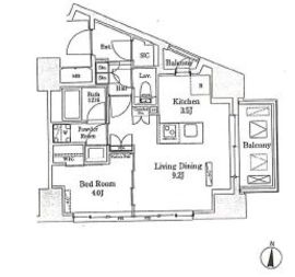 グランシエル南青山 201 間取り図