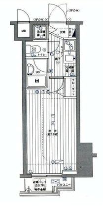 グランド・ガーラ麻布十番 5階 間取り図