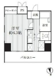 HF南麻布レジデンス 1106 間取り図