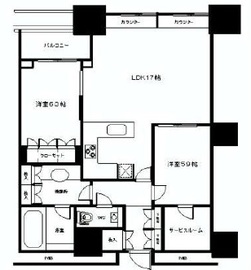 高輪ザ・レジデンス 27階 間取り図