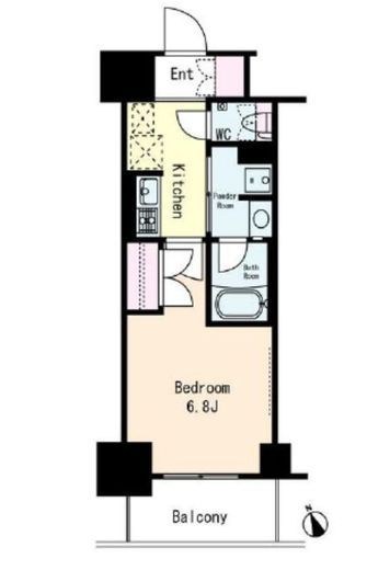 フレンシア文京関口 1103 間取り図