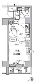 ルフレプレミアム芝公園 6階 間取り図