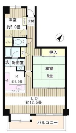 パークハイツ駒込 606 間取り図