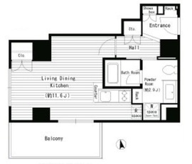 レガーロ西早稲田 411 間取り図