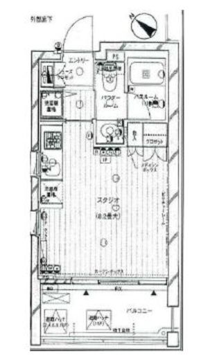 クオリア御茶ノ水 2階 間取り図