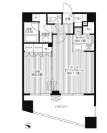 グランハイツ代々木 1203 間取り図