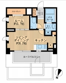 ダフィット門前仲町 805 間取り図