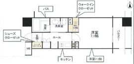 クオリアYZ恵比寿 10階 間取り図