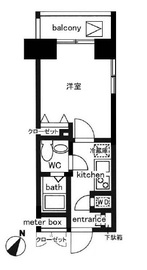 レジディア日本橋人形町2 408 間取り図