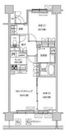 リージア経堂テラスガーデン 406 間取り図