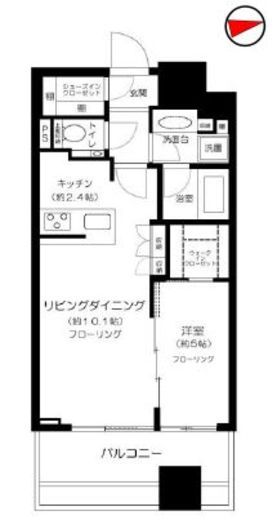 シティタワー銀座東 21階 間取り図