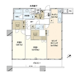 ザ・パークハウス西新宿タワー60 43階 間取り図