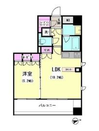 エスティメゾン大井仙台坂 1504 間取り図