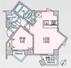 エリアエム 6A 間取り図