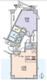 エリアエム 4B 間取り図