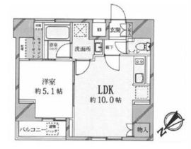 オープンレジデンシア銀座二丁目 8階 間取り図