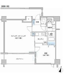 カッシア神田レジデンス 802 間取り図