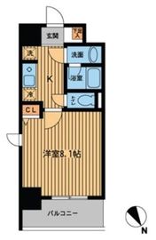 プライムアーバン門前仲町 504 間取り図