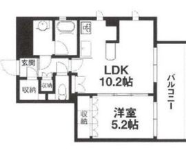 エスティメゾン大井仙台坂 1304 間取り図