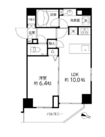 麻布十番レジデンス 301 間取り図