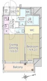 パークフロント新宿 401 間取り図
