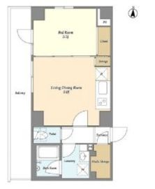 バウスフラッツ住吉 803 間取り図