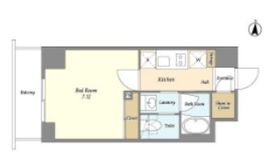 バウスフラッツ住吉 204 間取り図