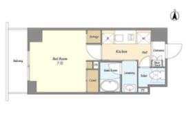 バウスフラッツ住吉 603 間取り図