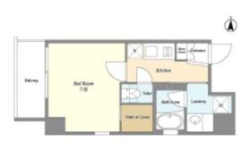 バウスフラッツ住吉 401 間取り図