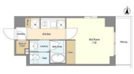 バウスフラッツ住吉 209 間取り図