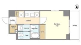 バウスフラッツ住吉 509 間取り図