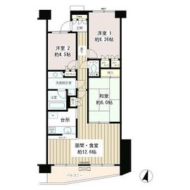 クラッサ目黒かむろ坂 306 間取り図