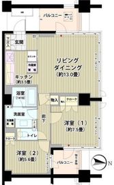 ガーデニエール砧レジデンス 210 間取り図