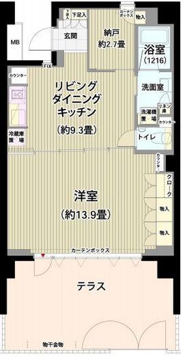ガーデニエール砧レジデンス 117 間取り図