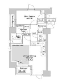 コンフォリア赤坂 1001 間取り図