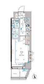 クレイシア新宿パークコンフォート 5階 間取り図