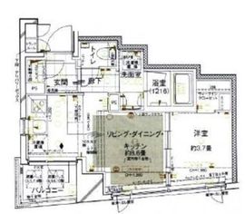 ブラントン日本橋大伝馬町 2階 間取り図