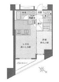 ウィルローズ茅場町 9階 間取り図