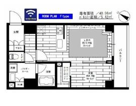 グランドコンシェルジュ日本橋水天宮 6階 間取り図