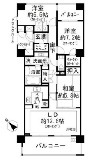 ファミールグラン代々木西原デクスターハウス 7階 間取り図