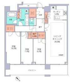 クロスエアタワー 41階 間取り図