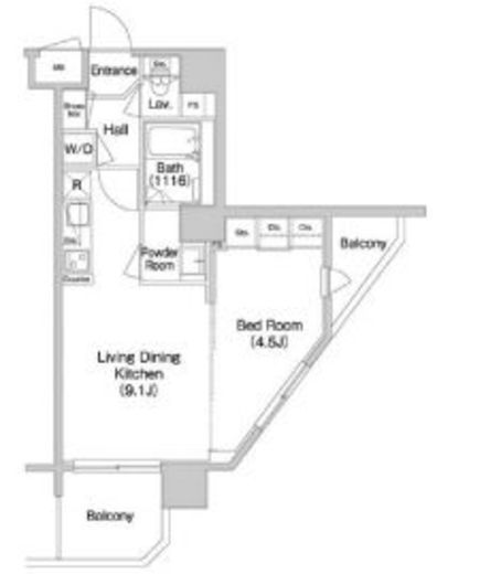 コンフォリア南砂町 1412 間取り図