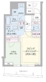 パークタワー晴海 23階 間取り図