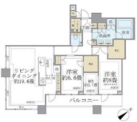 ブリリアタワーズ目黒 31階 間取り図