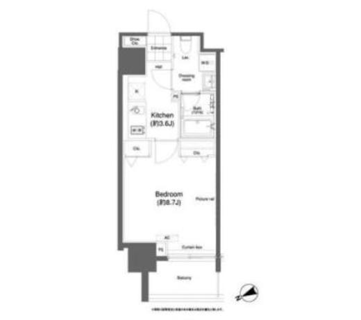 アーバネックス市谷柳町 1004 間取り図