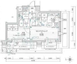 デュオステージ本郷 6階 間取り図